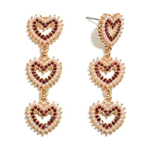 Heart Drop Earrings