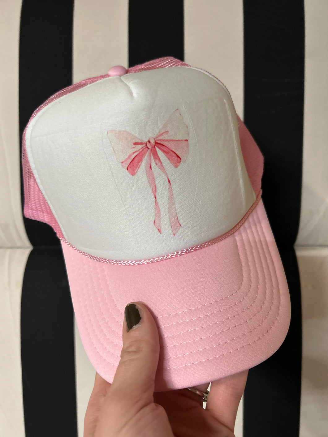 Pink Bow Hat