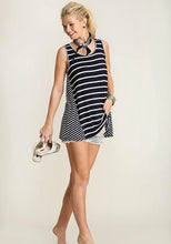 Load image into Gallery viewer, Navy Striped Tank
